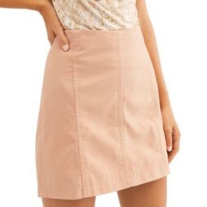 Free people modern femme vegan leather mini skirt
